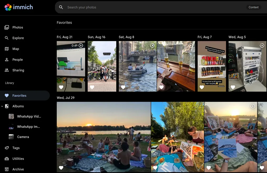 My Immich photo library